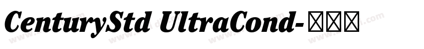 CenturyStd UltraCond字体转换